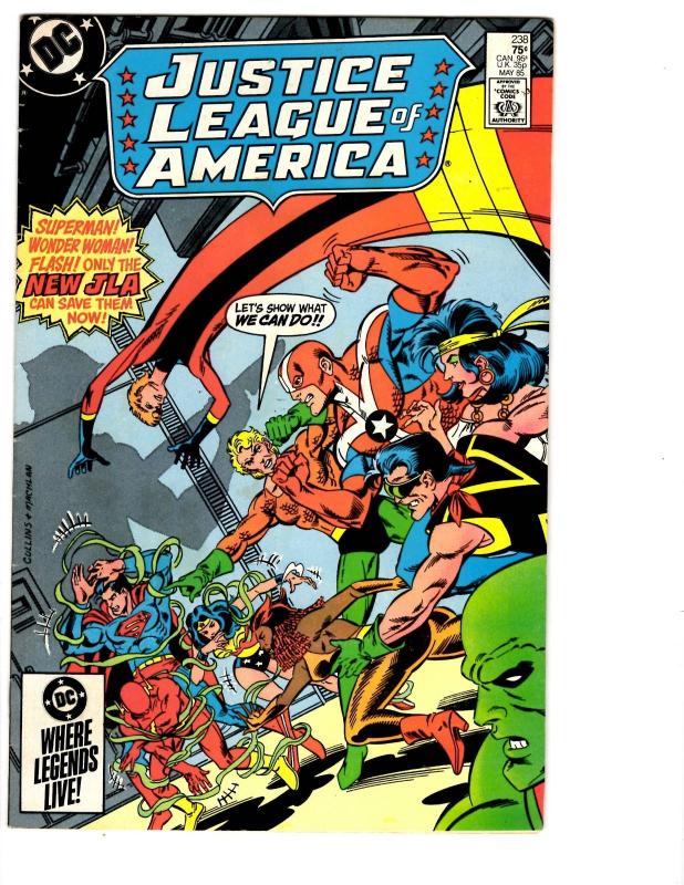4 Justice League of America DC Comic Books # 238 239 240 241 JLA Superman BH15