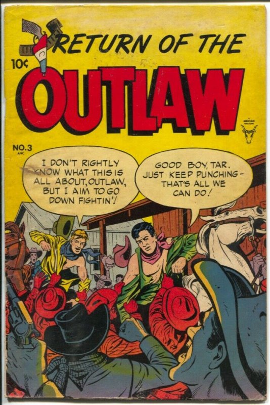 Return Of The Outlaw #3 1954-Toby-Billy The Kid-VG 