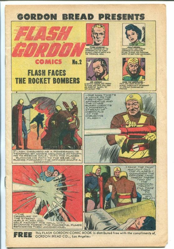 FLASH GORDON #2 1951-HARVEY-ALEX RAYMOND ART-GORDON BREAD-fn
