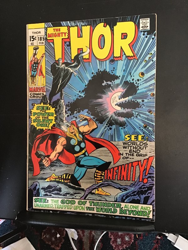 Thor #185 (1971) High grade The Silent One! Infinity! VF+ Oregon CERT!