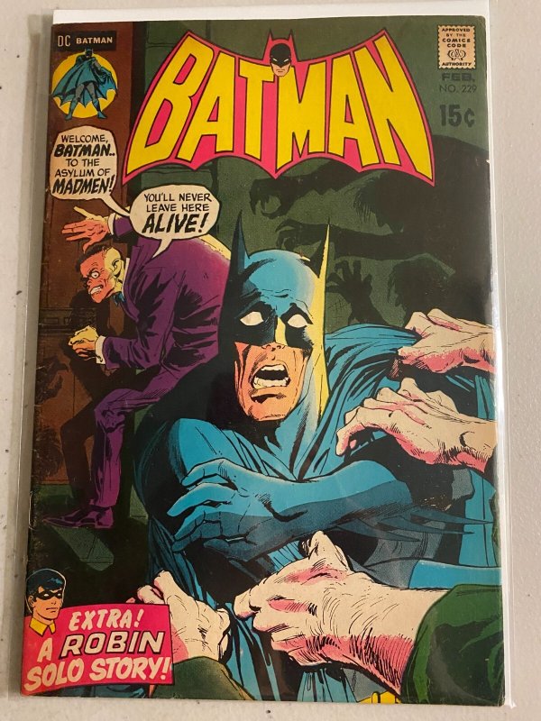 Batman #229 DC (4.5 VG+) cover pencils by Neal Adams (1971)