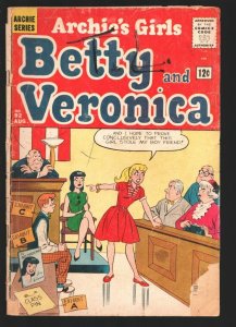 Archie's Girls Betty & Veronica #92 1963-Courtroom cover-1 page Johnny Crawfo...