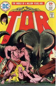 Tor (DC) #2 VG ; DC | low grade comic August 1975 Joe Kubert Caveman Dinosaur