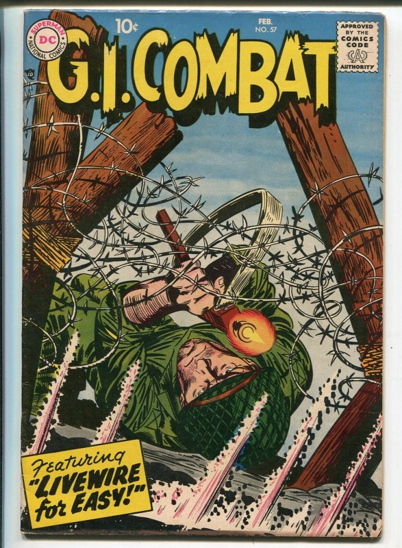 G.I. Combat #57 1958-DC-pre Sgt Rock easy Co. story-Russ Heath-FN/VF