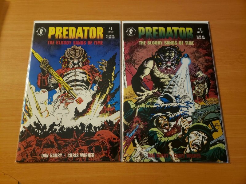 Predator: The Bloody Sands of Time 1-2 Complete Set Run! ~ NEAR MINT NM ~ 1992