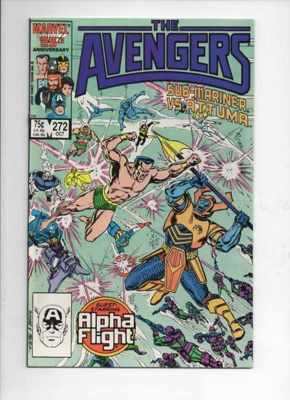 AVENGERS #272, NM, Alpha Flight, Sub-Mariner, 1963 1986, more Marvel in store