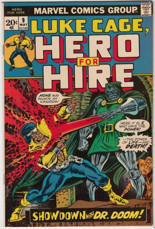 Luke Cage Hero for Hire #9 (May-73) VF/NM High-Grade Luke Cage