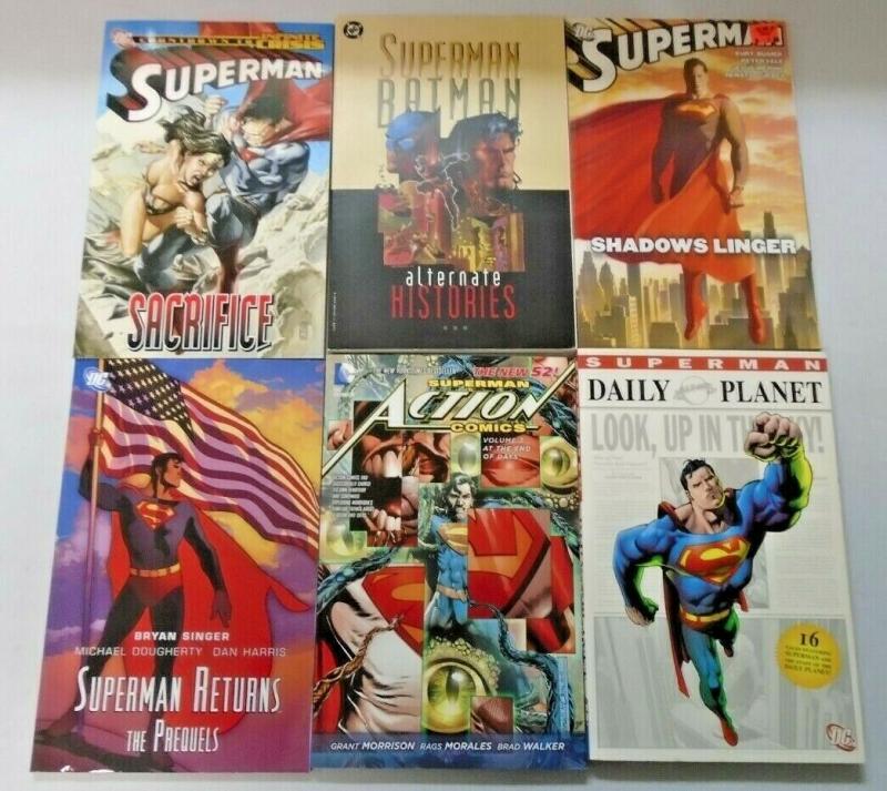 Superman TPB Trade Paperback lot 6 different books condition N/A (years vary)