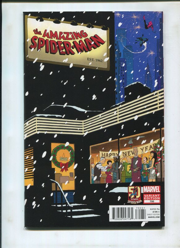 THE AMAZING SPIDER-MAN #700 VARIANT EDITION (9.0) DEATH OF PETER PARKER!