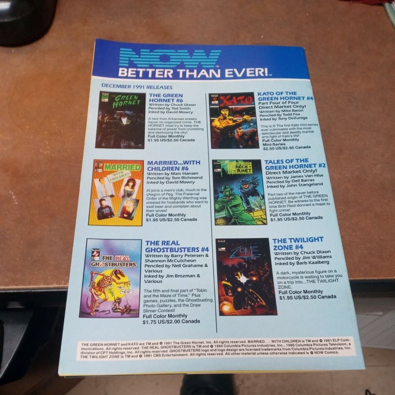 The Real GhostBusters 3 now comics 1992 cartoon tv show book poster still intact