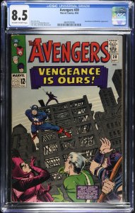 Avengers (1965) #20 - CGC 8.5 - Swordsman Appearance