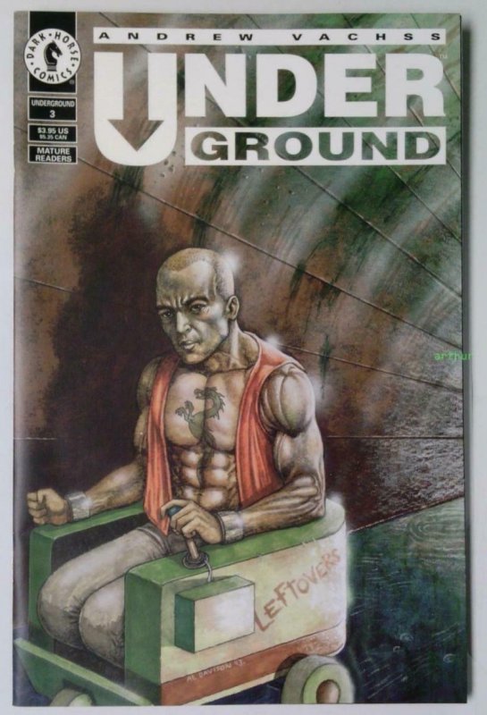 UNDERGROUND #3, NM-, Andrew Vachss, Davison, Horror, 1993 1994