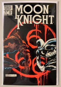 Moon Knight #30 Direct Marvel 1st Series (6.0 FN) Werewolf by Night (1983)