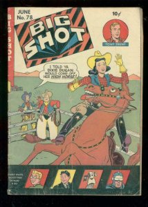 BIG SHOT COMICS #78 1947-HITLER-SKYMAN-BOODY ROGERS ART VG