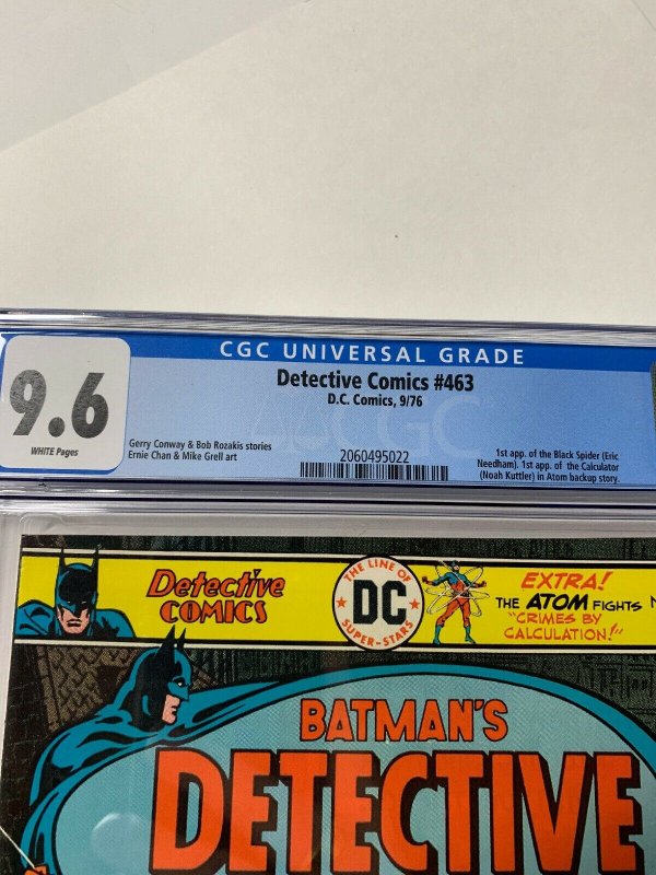 Detective Comics 463 Cgc 9.6 White Pages Dc Comics Batman 2060495022