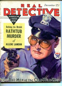 REAL DETECTIVE-DEC 1933-G/VG-HARD BOILED-SPICY-MURDER-RAPE-POISON- G/VG 