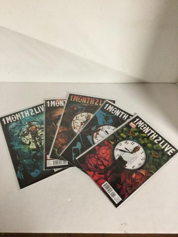 1 Month 2 Live 1-5 Nm Near Mint Marvel Comics Fantastic Four Spider-Man