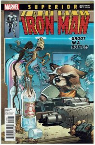 Superior Iron Man #1 Rocket Raccoon Variant NM