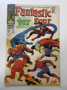 Fantastic Four #73 (1968) VG- Condition tape stain and residue fc, tape pull fc