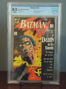 Batman #426, #427, #428, #429 CBCS 6.0 - 8.5 Not CGC, A Death In The Family