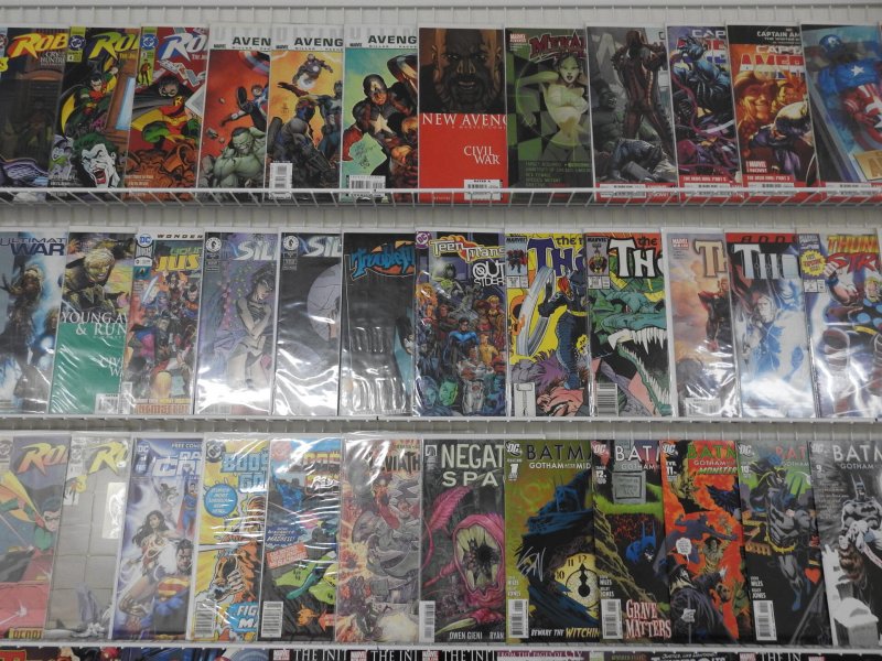 Huge Lot of 200+ Comics W/ Thor, Batman, The Thing! Avg. VF Condition!