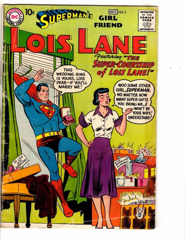 Superman's Girlfriend Lois Lane # 4 VG DC Comic Book Batman Justice League J275