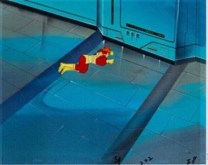 Super Friends Firestorm Production Cel (Hanna-Barbera, c. 1970s-1980s).