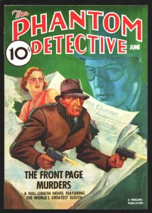 Phantom Detective 6/2011-Facsimile Edition-Reprints  The Front Page Murders...