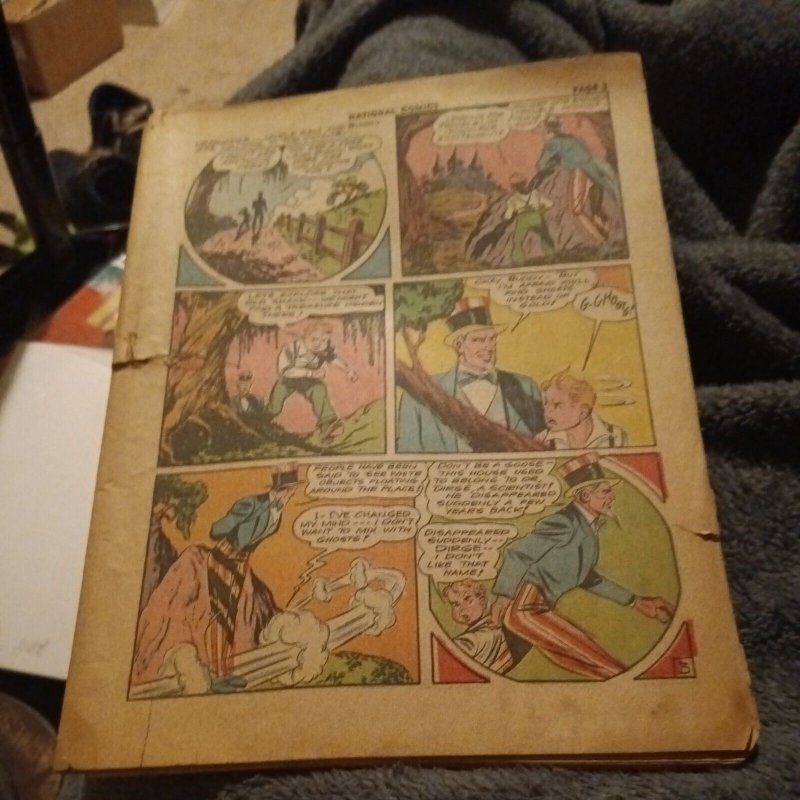 National Comics #29 Quality Comics 1943 Golden Age Superhero Origin the unknown