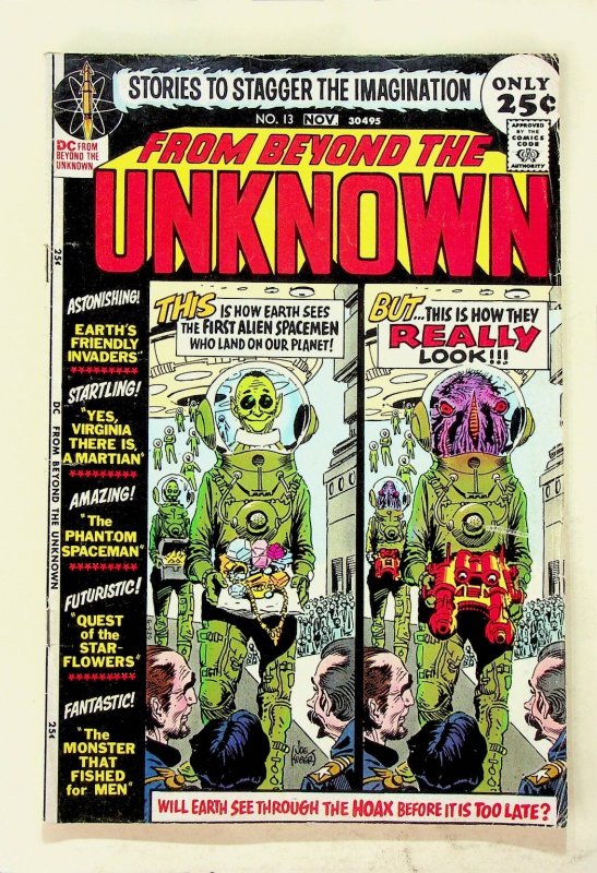 From Beyond The Unknown #13 DC Comics 1971 Bronze Age Sci-Fi