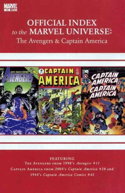 Avengers Thor & Captain America: Official Index to the Marvel Universe #14, N...