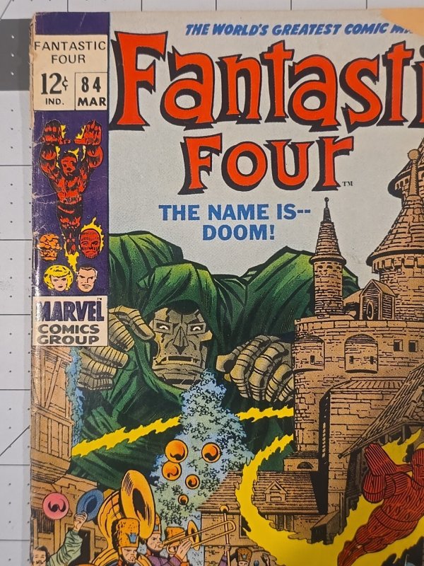 Fantastic Four #84 ?-Iconic Cover Art By Jack Kirby—Marvel Comics—March-1969