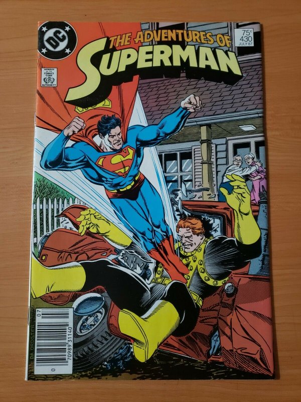 Adventures of Superman #430 Newsstand ~ NEAR MINT NM ~ (1987, DC Comics)