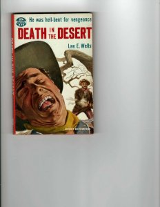 3 Books Badlands Death in the Desert Fighting Man Western Murder Mystery JK8