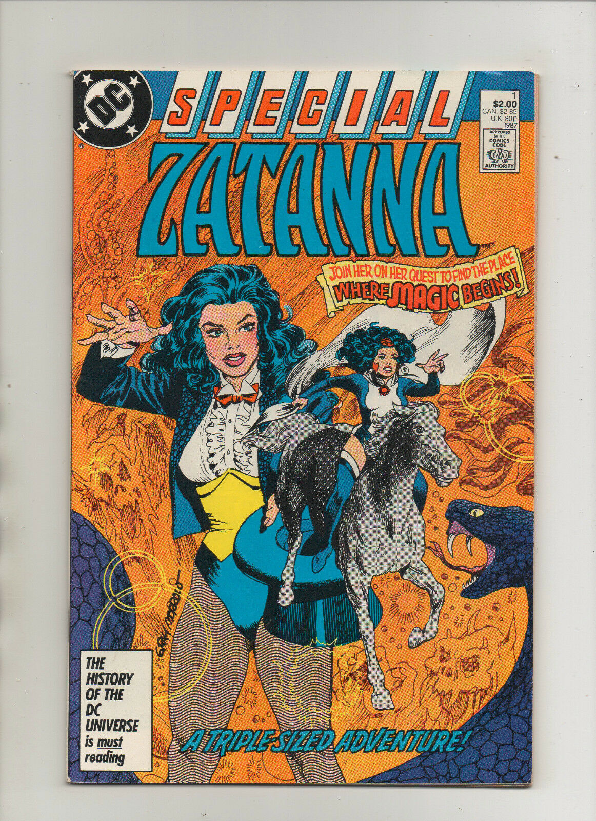 zatanna-special-1-origin-story-grade-8-5-1987-comic-books-modern-age-dc-comics