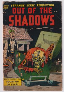 Out of the Shadows #11 (1954) Pre-Code horror, skeleton cover