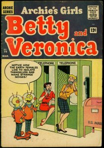 Archie's Girls Betty and Veronica #75 1962- Alien cover-  Sells soul to devil G