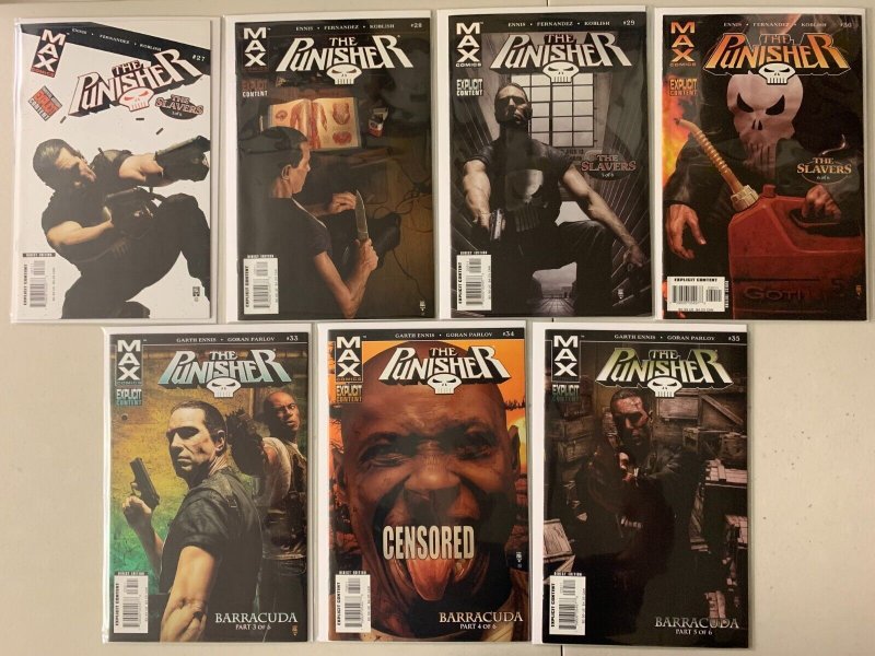 Punisher lot #7-35 Marvel 7th Series (average 8.0 VF) 23 diff (2004 to 2006)