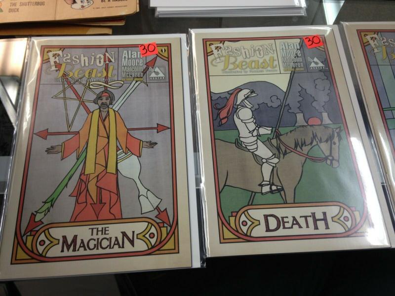 Fashion Beast 1-8 NM Incentive Tarot Variant covers Alan Moore