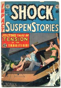 Shock SuspenseStories #111953-EC violent Johnny Craig cover VG