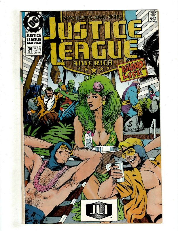 12 Justice League America DC Comics # 31 32 33 34 35 36 37 38 39 40 41 42 HG3