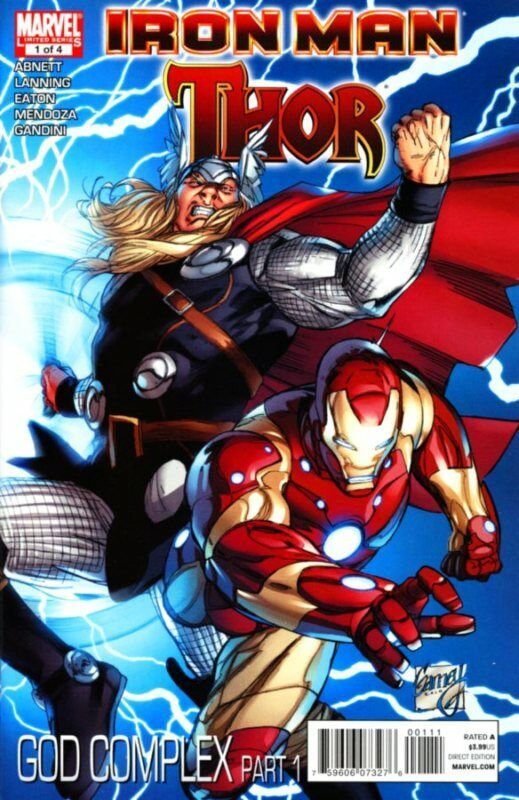 Iron Man Thor #1 (of 4) Abnett and Lanning Comic Book God Complex - Marvel