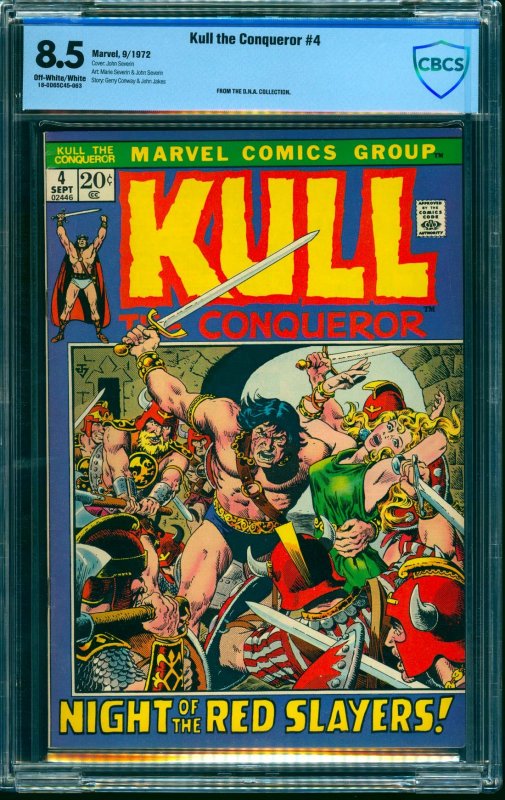 Kull the Conqueror #4 CBCS VF+ 8.5 Off White to White