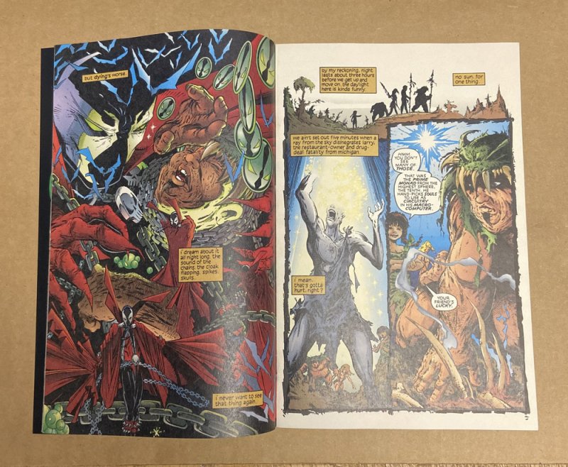 Spawn #8 ( 7.5 VFN- ) Alan Moore / Frank Miller Poster / 1993