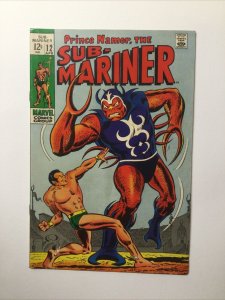 Sub-Mariner 12 Very Fine/Near Mint Vf/Nm 9.0 Marvel