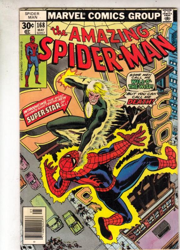 Amazing Spider-Man #168 (May-77) FN/VF+ High-Grade Spider-Man