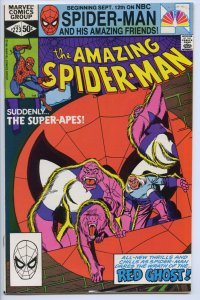 AMAZING SPIDER-MAN #223 - 6.5, OW-W - Spider-Man vs Red Ghost & his Super-Apes