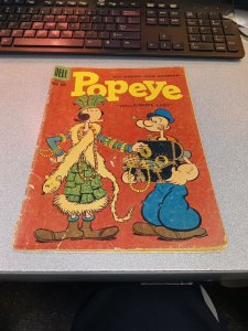 POPEYE the trillionaire lady V 1 #49 dell comics 1959 Silver age cartoon classic