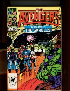 Avenger #259 - John Buscema Cover Art. Skrulls Appearance. (9.2) 1985