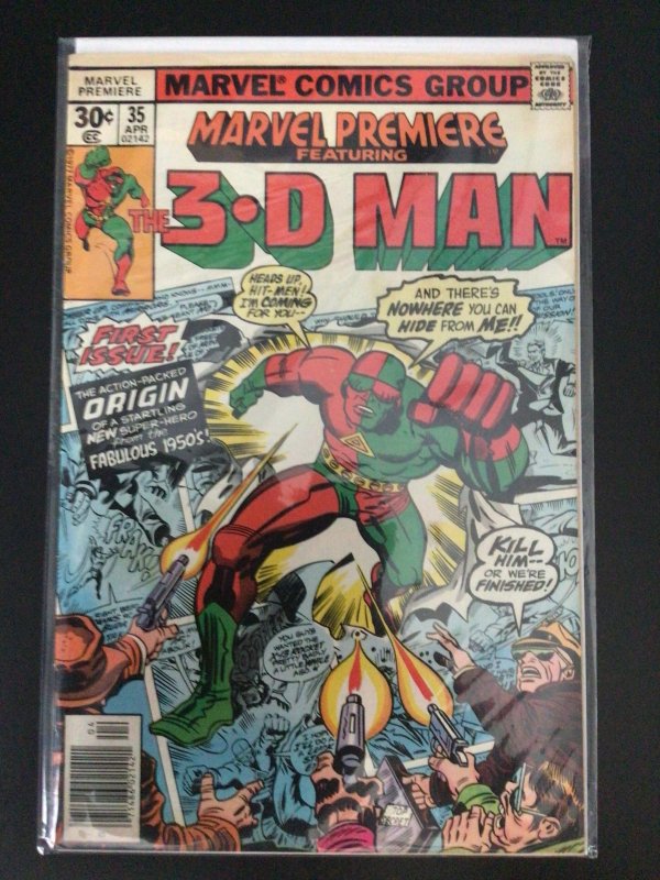 Marvel Premiere #35 (1977) 1st 3D Man